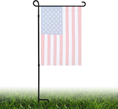 YEAHOME Garden Flag Stand Holder, Metal Premium Yard Flag Holder Weather-Proof, Powder-Coated Flagpole, Christmas Garden Flag, Outdoor Garden Deco...