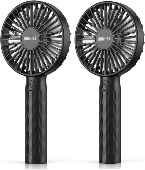 HonHey Handheld Fan, Super Mini Portable Fan with Rechargeable Battery Operated and 3 Adjustable Speed, Personal Hand Held Fan for Girls Women Kid...
