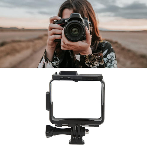 Fydun Action Camera Housing Frame Case ABS Protective Frame Mounting Bracket for Insta360 One R RS with Cold Shoe Housing Case Bracket Accessories...