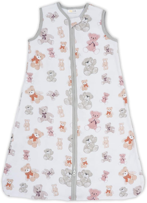 Sleep Sack, 100% Organic Cotton Baby Sleep Sack, 0.5 TOG Sleep Sack Lightweight, 2-Way Zipper Toddler Sleep Sack Soft, 6-12 Months Infant Sleep Sa...