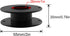 JCBIZ 12pcs 55mm Plastic Spool Black Bobbin Empty Spools for Ribbon Beading String Wire Bobbin Cord Ropes...