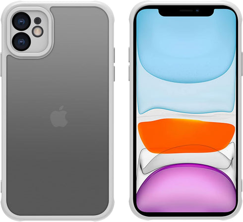 Matte Case for iPhone 11 Case,Shockproof Protective Hard Back Slim Case for iPhone Case 6.1 inch,Frosted Translucent Back Phone Cover, Anti-Finger...