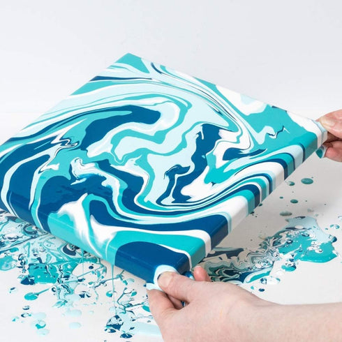 FolkArt Pre-Mixed Acrylic Pouring Paint, 8 oz, Aqua...