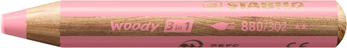 STABILO Woody 3 in 1 Pencil, Pastel Pink...