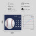 Baseball Theme Baby Monthly Milestone Blanket 48x40in Age Growth Tracker Baby Shower Nursery Blanket Newmom Gift with Bonus Marker LHFS827...