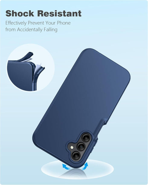 FNTCASE for Samsung Galaxy A15-5G Case: Phone Case with Built-in Screen Protector Protective Silicone Cell Phone Cover Rugged Shockproof Full Prot...