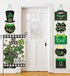 Happy St Patricks Day Garden Flags for Outside Decoration, Buffalo Plaid with lucky Shamrock Hat Small Yard Flag, Seasonal Irish Celebration Farmh...