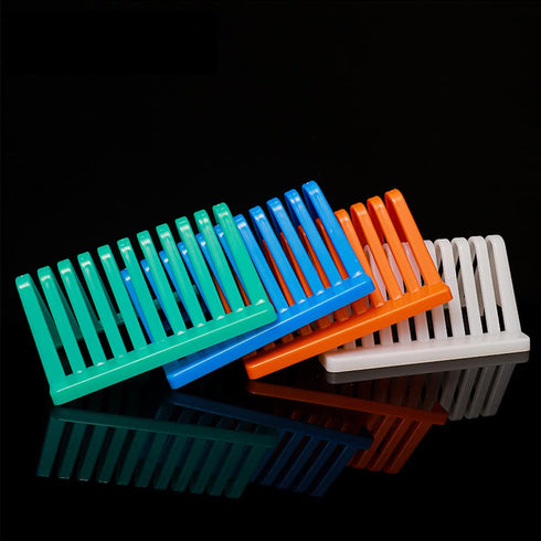 1 Piece Microscope Slides Staining Rack Glass Slide Drain Stands Triangle Glass Slide Drying Stand Laboratory Glass Slide Rack Holder Lab Sample S...
