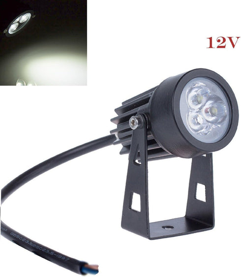 LemonBest® Outdoor LED Landscape Up Down Light Spotlight Low Voltage 12V for yard step lawn lighting (Cool White)...