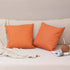 20 x 20 Inches Outdoor Waterproof Solid Throw Pillow Covers, Outside Water Resistant Square Cushion Cases for Patio Lawn Balcony Couch Sofa, Pack ...