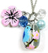 Linpeng Bird Bead Flower Charm Charms Necklace Earrings Set...