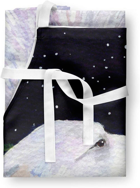 Caroline's Treasures SS8470APRON Starry Night Great Pyrenees Apron Cooking Kitchen Server Baking Crafts Gardening for Adult Women Men, Unisex, Lar...