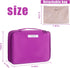 Queboom Travel Makeup Bag Cosmetic Bag Makeup Bag Toiletry bag for women and girls (Deep purple)...