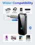 Bluetooth 5.0 Adapter 3.5mm Jack Aux Dongle, 2-in-1 Wireless Transmitter Receiver for Car,TV Audio,Headphones,Speakers,Projector...