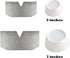 PIAOLGYI 2 PCS Bowl Cozy Template 8.6x4.3 inches,11x 5.5 Inches Bowl Wrap Sewing Pattern Template Quilting Template DIY Craft Stencil Cut On Fold ...
