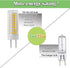 G8 LED Bulb Dimmable 7W Equivalent to G8 Halogen Bulb 75W-80W, GY8.6 /G8 Bi-Pin Base Light Bulb AC 120V G8 Bulb for Under Cabinet Light, Under Cou...