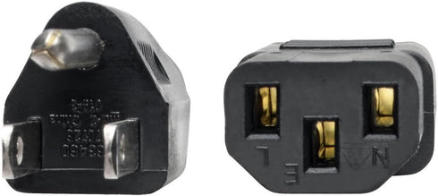 Tripp Lite Standard Computer Power Cord 10A,18AWG (NEMA 5-15P to IEC-320-C13) 4-ft.(P006-004) Black...