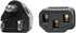 Tripp Lite Standard Computer Power Cord 10A,18AWG (NEMA 5-15P to IEC-320-C13) 4-ft.(P006-004) Black...