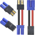 2 Pair RC LiPo Battery Connector Adapter Compatible with TRX/Traxxas Lipo Battery Plug to EC5 Male Female Connectors ESC Charger...