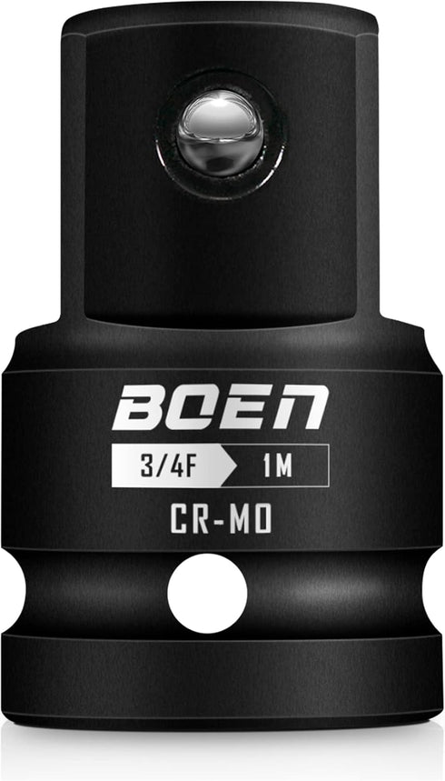 BOEN 3/4"F to 1"M Impact Socket Adapter, Cr-Mo Steel,Socket Adapter Set for Impact Driver Conversions...