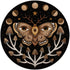 Mysterious Forest Visions Moon Phase Moth Mushrooms Mouse Pad 8.7 x 8.7 Inches,Non-Slip Rubber Base Mousepads for Home Office Dorm Desk Decor,Gift...