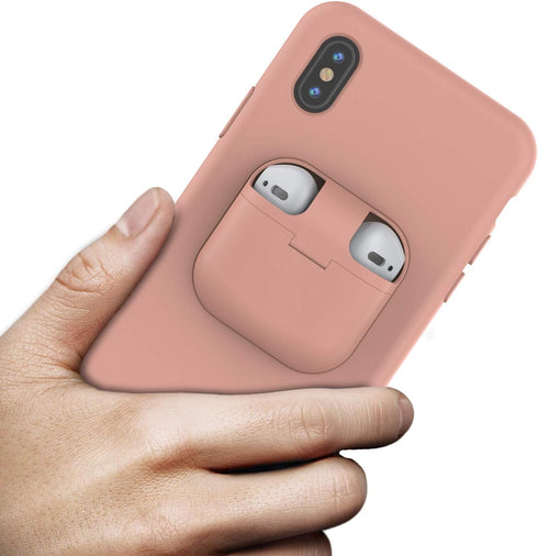 Punkcase for iPhone Xs Max for Airpods Case Holder (CenterPods Series) | Slim & Durable 2 in 1 Cover for iPhone Xs Max (6.5") | Protects Your Phon...