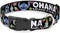 Buckle-Down Ohana Means Family/Stitch & Scrump Poses/Tropical Flora Plastic Clip Collar, Narrow Medium/7-13"...