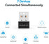 Bluetooth USB Adapter for PC - Touchead Bluetooth Adapter 5.4 Dongle(BR+BLE+EDR), Plug and Play, Wireless Transfer for Headset Speaker Keyboard Mo...