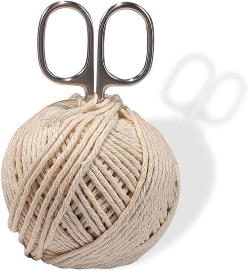 Butcher's Cooking and Kitchen Twine. All Cotton White String for Meat Trussing, Garden and Crafts.16 Strand String for Butcher, Baker, and Cheese ...