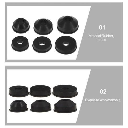Outdoor Spigot 58pcs Faucet Washer Assortment Kit, Faucet Washers and Brass Bibb Screws Assortment Flat and Beveled Washers Kit for Sink Washer Re...