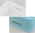 6-pack Plastic Weave Storage Basket, Small Basket, 10" x 7.48" x 4.13" Blue,white...