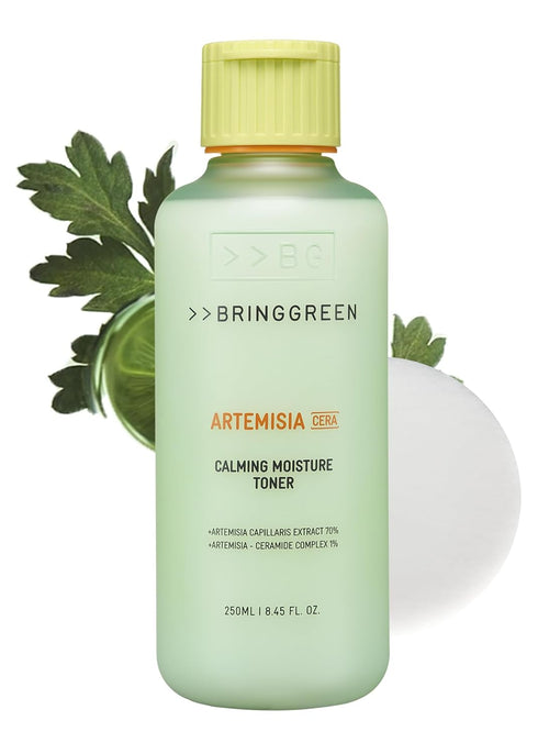 Bring Green Artemisia Cera Calming Moisture Toner | Daily Skincare Routine for Redness Relief, Super Calming Facial Toner to Relieve Sensitive, Ir...