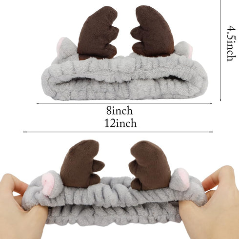 Animal Ear Headbands for Face Washing,Spa Headbands for Washing Face Makeup Headband for Washing face Skincare Headbands Towel Headbands Facial He...