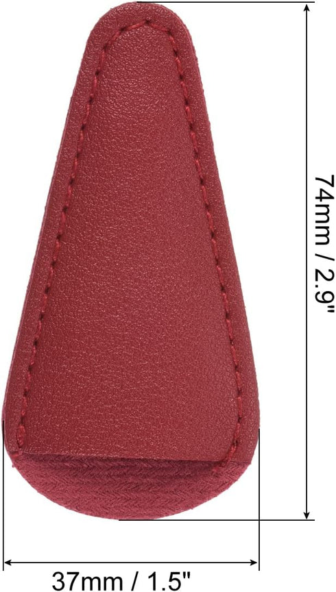PATIKIL 2.9"x1.5" PU Leather Scissors Sheath, 6 Pack Scissors Cover Protector Portable Collect Bags for Eyebrow Trimming Beauty Tool Protection, D...