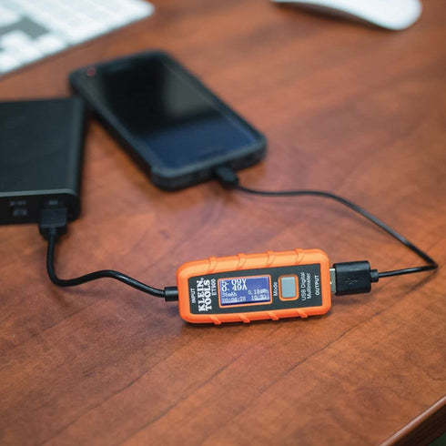 Klein Tools ET900 USB Power Meter, USB-A Digital Meter for Voltage, Current, Capacity, Energy Resistance...
