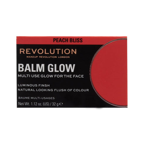 Revolution, Balm Glow, Multi-Use Balm for Cheeks, Eyes & Lips, Buildable Formula, Dewy Finish, Peach Bliss, 1.12 Oz....