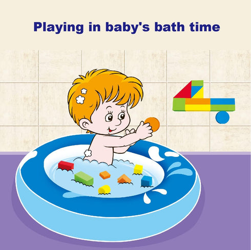 Foam Building Blocks for Toddlers 2-4, 41 Pieces EVA Soft Stacking Blocks, Baby Bath Foam Toy Set, Early Learning Construction Toys & Gifts for Ki...