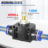 TAILONZ PNEUMATIC Air Flow Control Valve with Push-to-Connect Fitting, in-Line Speed Controller Union Straight - 6MM Tube OD x 6MM Tube OD SCF-6 ?...