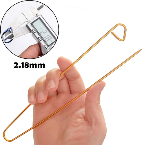 12 Pcs Knitting Stitch Holders Aluminum, Colorful Yarn Stitch Holder for Practical Knitting Crochet Tools for Sweaters Socks Yarn Sewing DIY Blank...