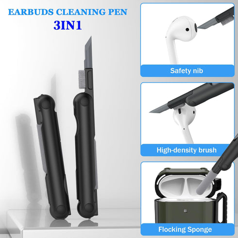 RFUNGUANGO AirPods Case Cover, Military Grade Anti-Fall Soft TPU Shock-Absorbing Protective AirPods 2&1 Generation Case with Keychain and Cleaning...