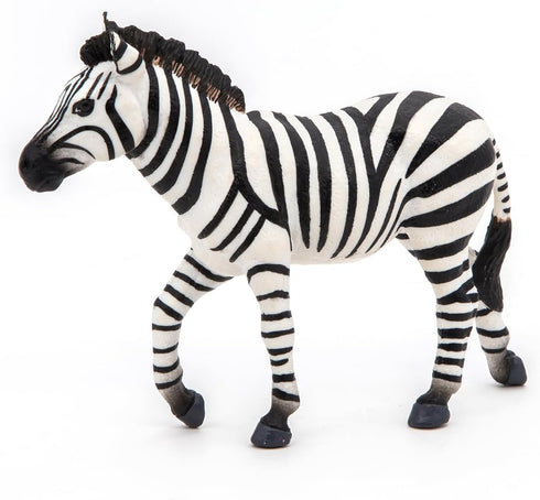 Papo -hand-painted - figurine -Wild animal kingdom - Male zebra -50249 -Collectible - for Children - Suitable for Boys and Girls- from 3 years old...