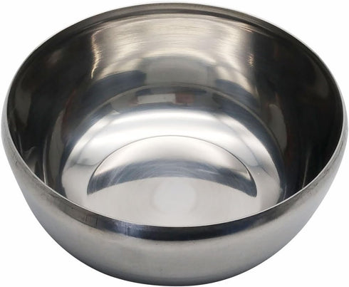 GARASANI 3 Pack Korean Traditional Stainless Steel Good Fortune Rice Bowl with Lid Set (Silver 3Pcs)...