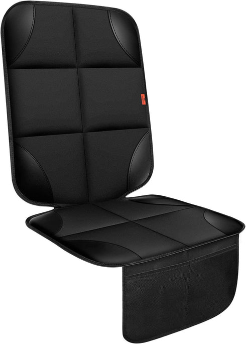 Car Seat Protector 1 Pack Car Seat Cushion Mat Thickest Padding,Waterproof 600D Fabric Car Seat Covers for Non-Slip Backing Mesh Pockets for Baby ...