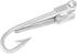 Fishing Hook Tie Clip Rhodium Plated Nolvety Fishhook Tie Clip With Box...