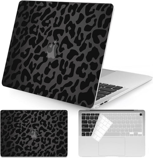 Seorsok Compatible with MacBook Air 13 inch Case 2021 2020 2019 2018 Release Model A1932 A2179 M1 A2337 with Touch ID and 2 Pack Keyboard Cover,La...