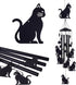 Cat Wind Chimes for Home, Patio, Backyard, Garden Cat Decor, Cats Wind Catcher, Indoor 7 Cats Wind Bells, Outside Mobile Black Cat Wind Chime Fest...