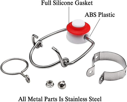 FERRODAY 12-Pack 18mm Glass Bottle Caps with Replacement Silicone Gaskets - Airtight, Leakproof, Easy Swing Top Lids...