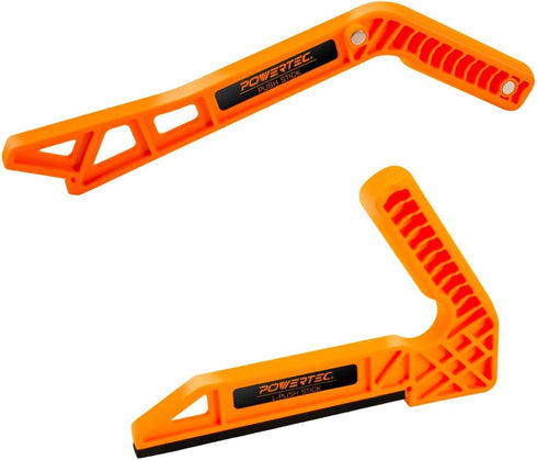 POWERTEC Deluxe Push Stick Fits Table Saws, Router Tables, Band Saws & Jointers. Ergonomic Handles Safety Push Tool for Wood working and Hand Prot...