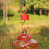 Metal Ant Moat for Hummingbird Feeders, Hummingbird feeders for Outdoors Hanging, Hummingbird Feeder Accessory 4 Hooks with 4 Brushes, Red...