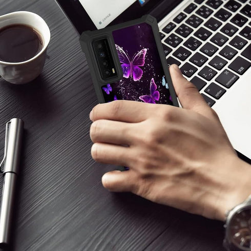 for TCL Stylus 5G 2022 Phone Case with Screen Protector (Tempered Glass),Slim TPU Rugged Corners Bumper Cover Case for TCL Stylus 5G 2022 6.81" (T...